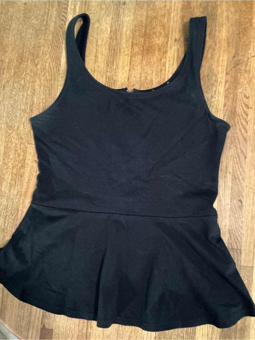 Black Women’s Peplum Tank Top